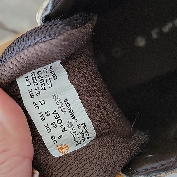 Timberland Graydon Sneaker Lace-up Boot Wheat Nubuck Sz 9 - Picture 8 of 9